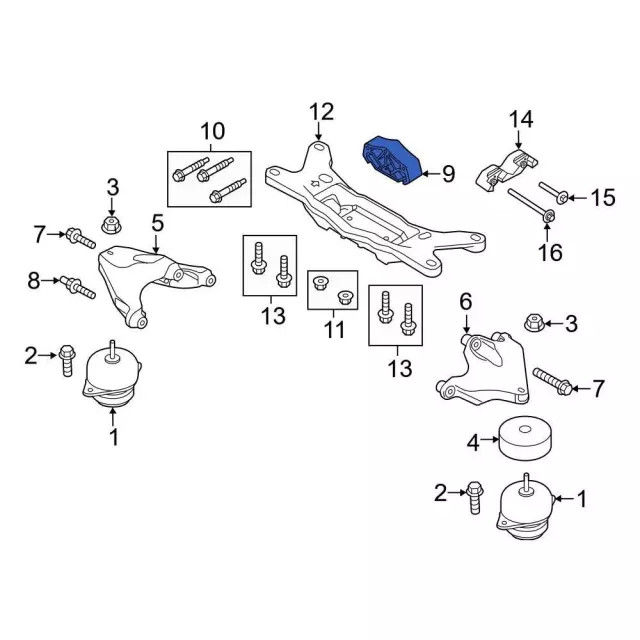 Genuine Ford Mount BR3Z-7E373-B