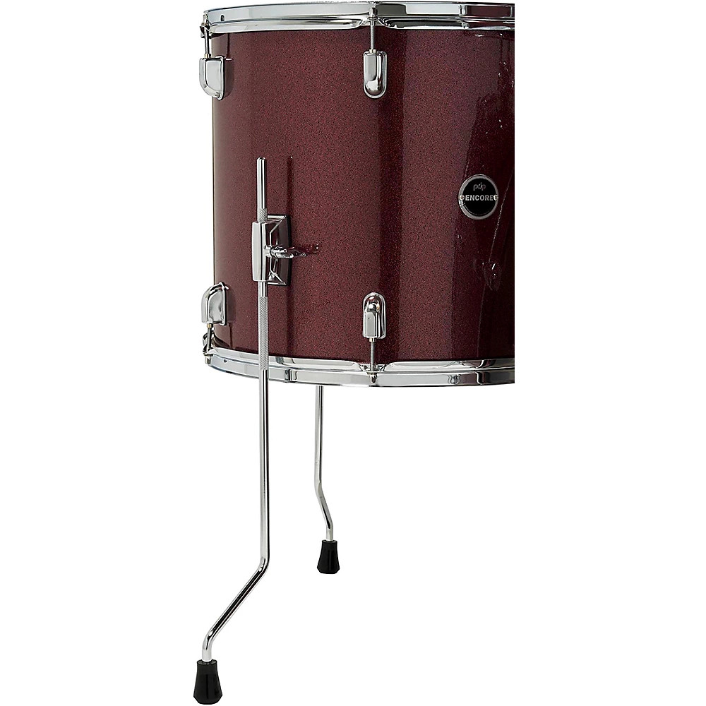 PDP by DW Encore Complete 5-Piece Drum Set Chrome Hardware and Cymbals Ruby Red