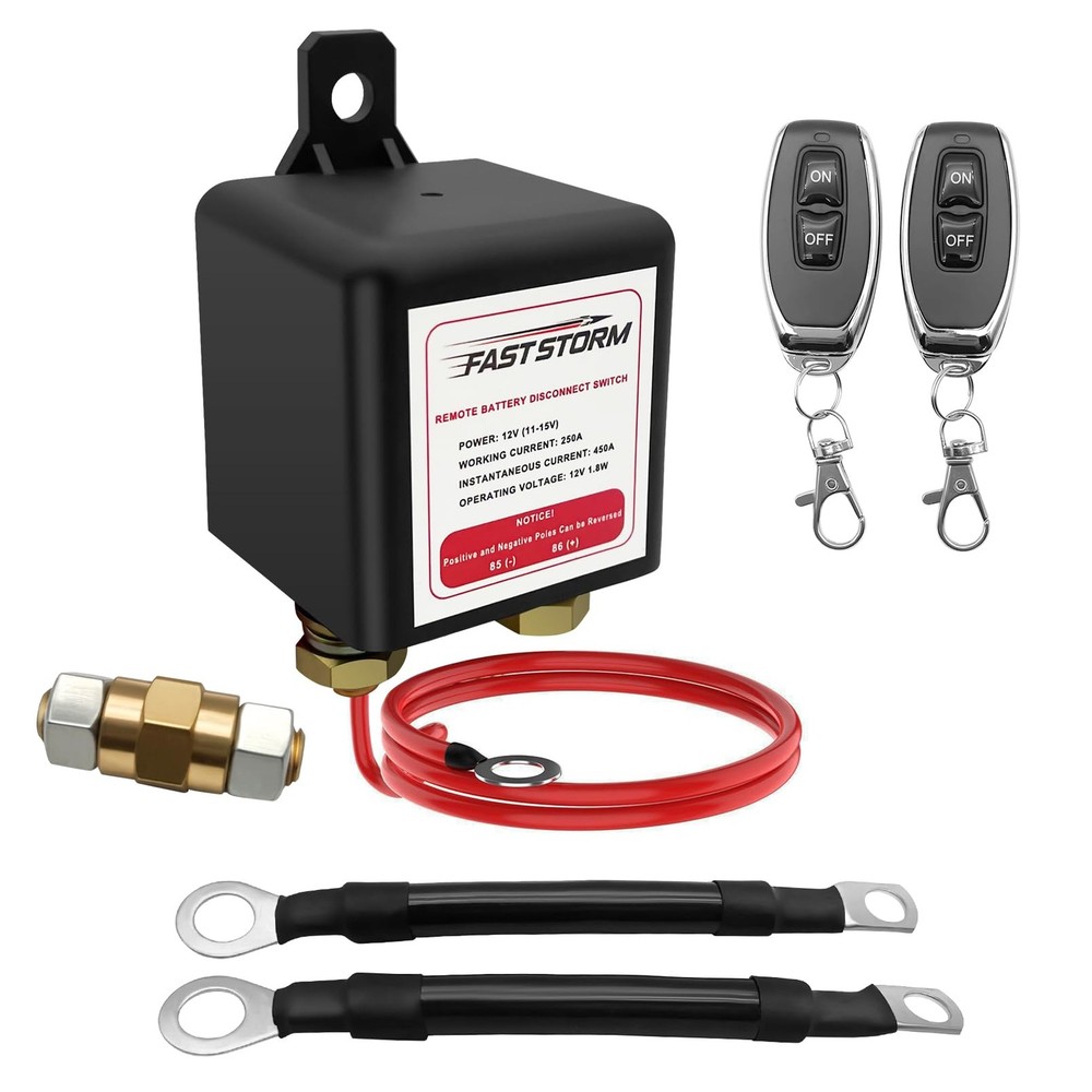 FASTSTORM Side Post Remote Battery Disconnect 250A Kill Switch