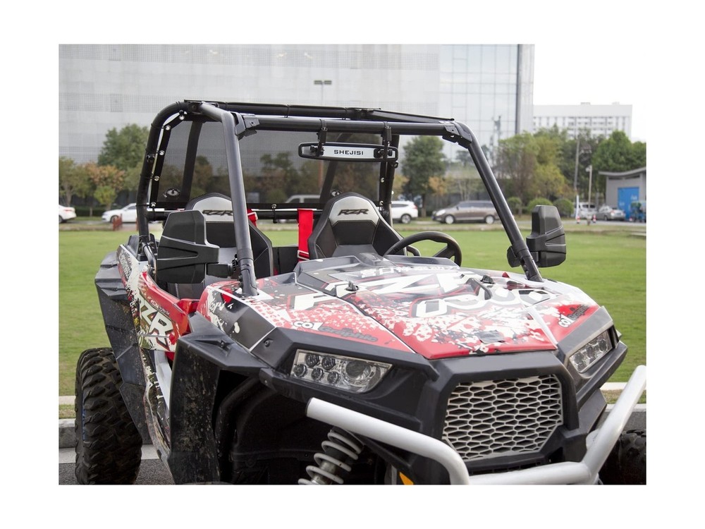 UTV Side Mirrors, Automatic Reset, for 1.5"-2.0" Roll Cage, Universal Fit