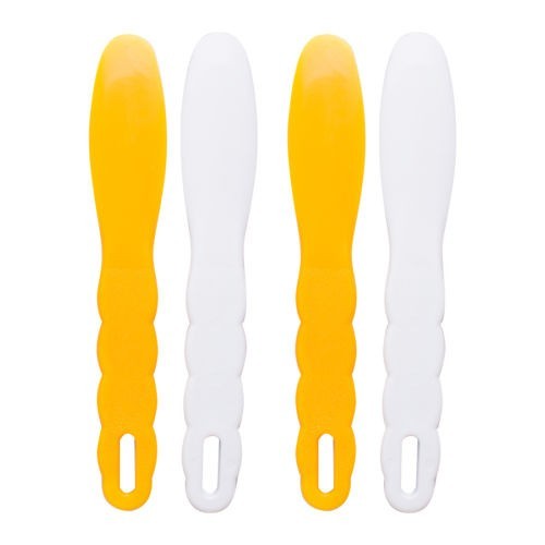 4 Pcs Assorted Dental Lab Impression Material Alginate Plastic Mixing Spatula