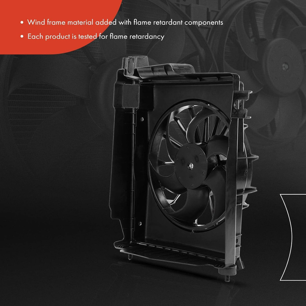 A/C Condenser Fan Assembly Compatible with Select Dodge Models - Ram 1500 2002-2
