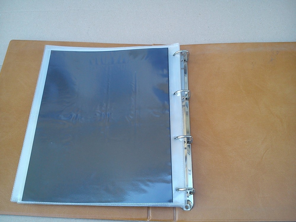 Royal Mail Presentation Packs Album Binder Stamp 14 Sheets Storage EMPTY Beige