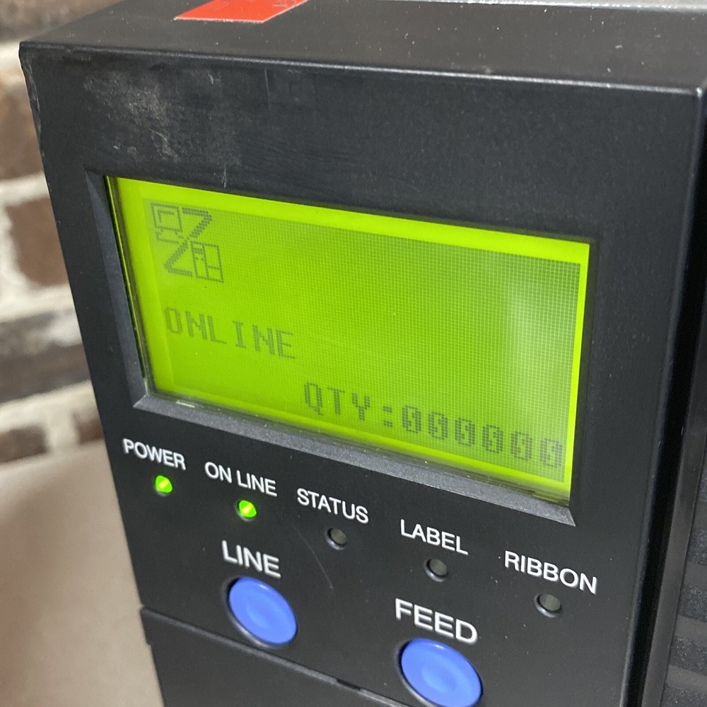 EXTRA NICE - SATO GT412E Boot Up GT408e THERMAL BARCODE PRINTER