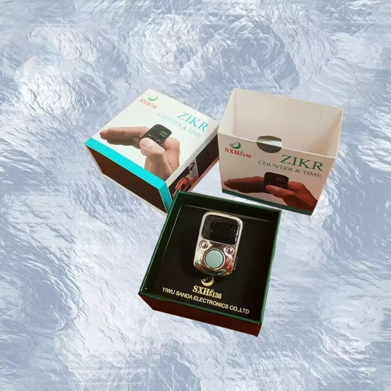 Rechargeable Digital Finger LED Electronic Hand Tally Timer Counter Clicker