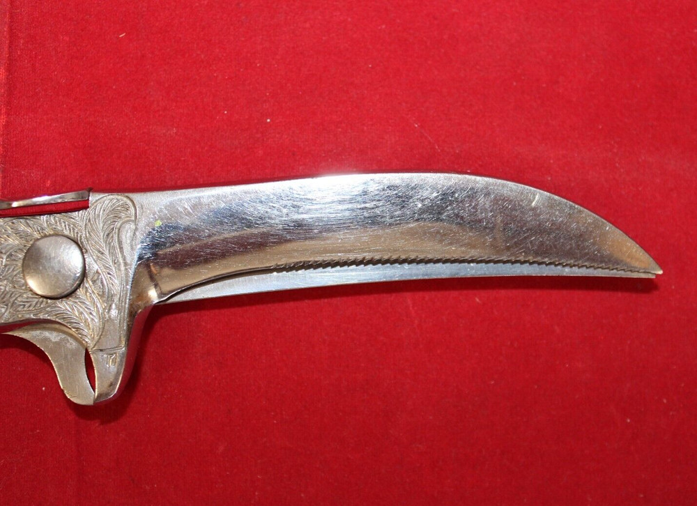 RARE VTG Justinus Soligen Germany Eagle Kitchen Shears 4" Blade