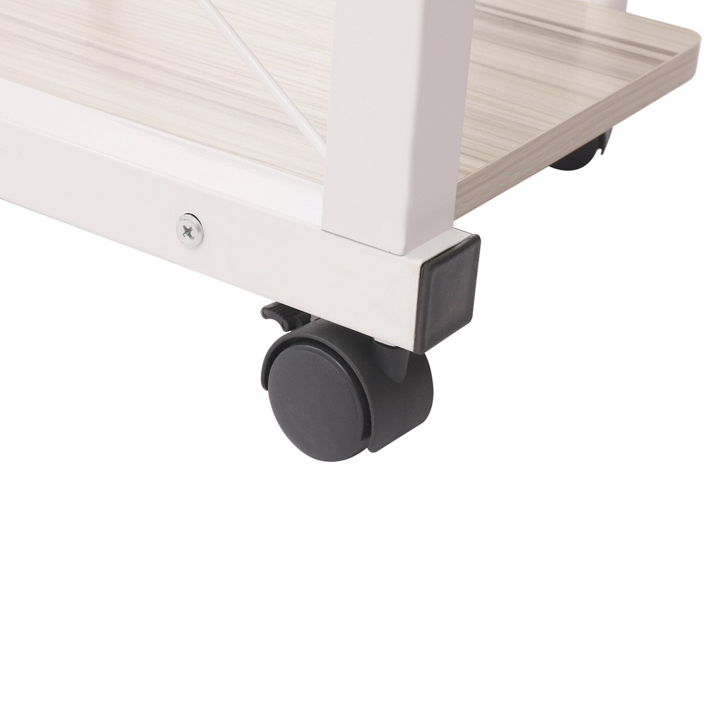 Overbed Table Desk Rolling desk Height Adjustable Laptop Computer Desk Cart Home