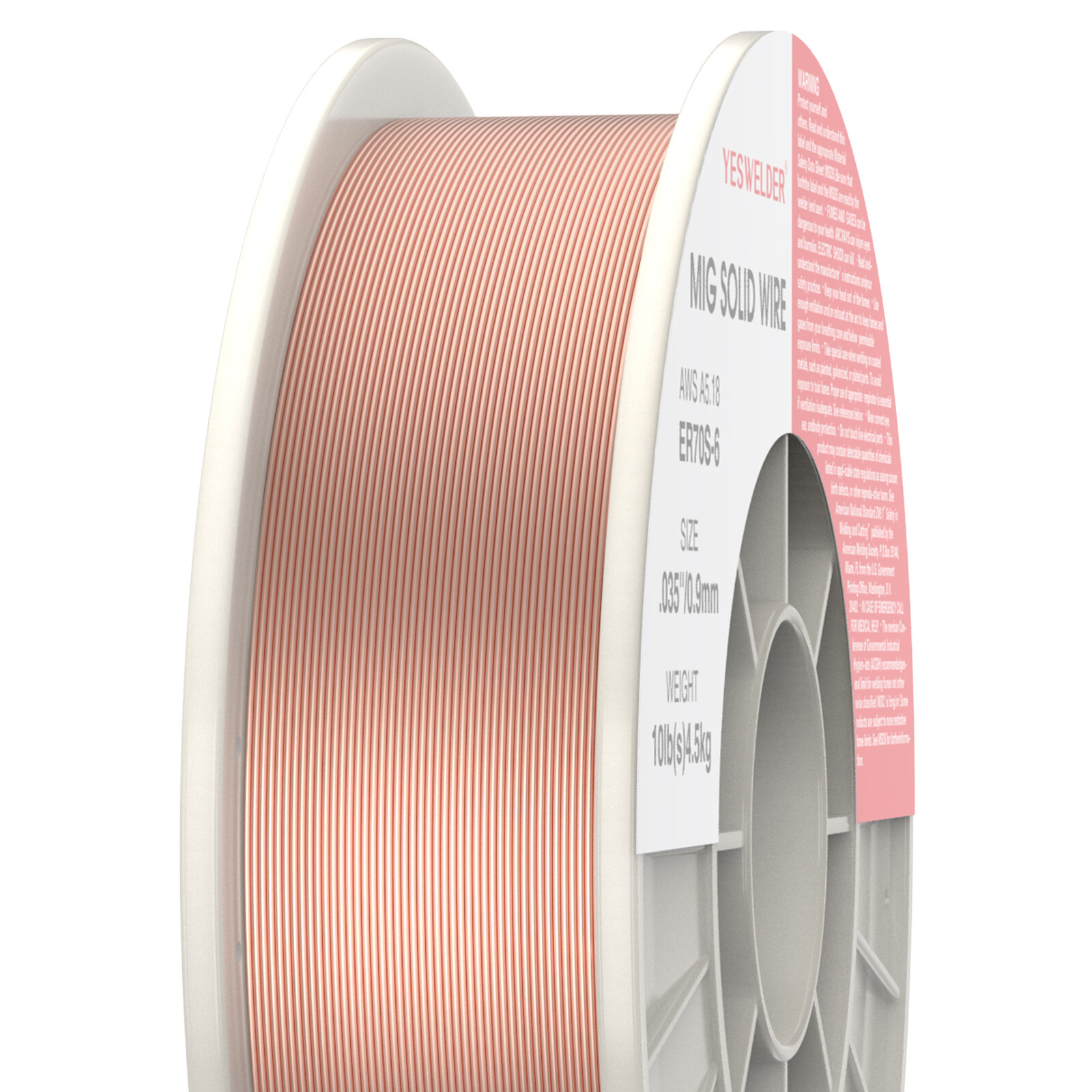 ER70S-6 .035" 0.9mm-10 Lbs Spool (2 Rolls) Carbon Steel Mig Solid Welding Wire