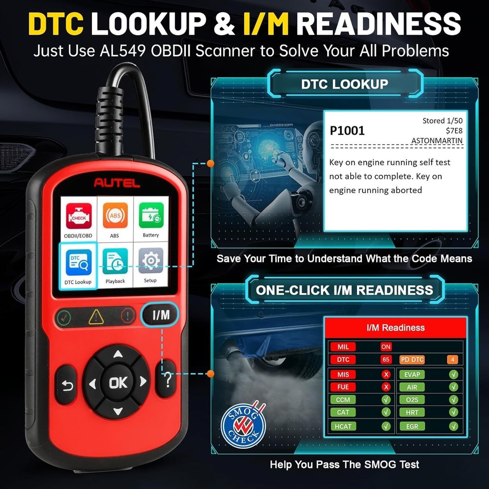 2026 New Scanner AutoLink AL549 Check Engine Light Code Reader Diagnostic Tool