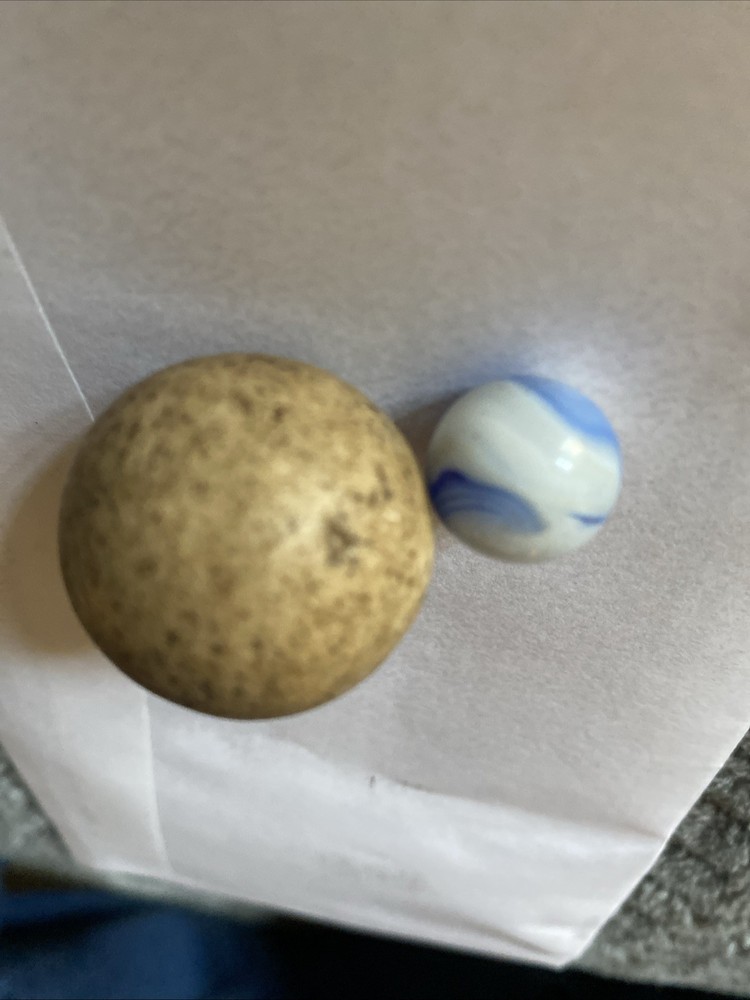 Marble-Indian/clay Like Stone,Log Roller/Oversize Marble/Authenic