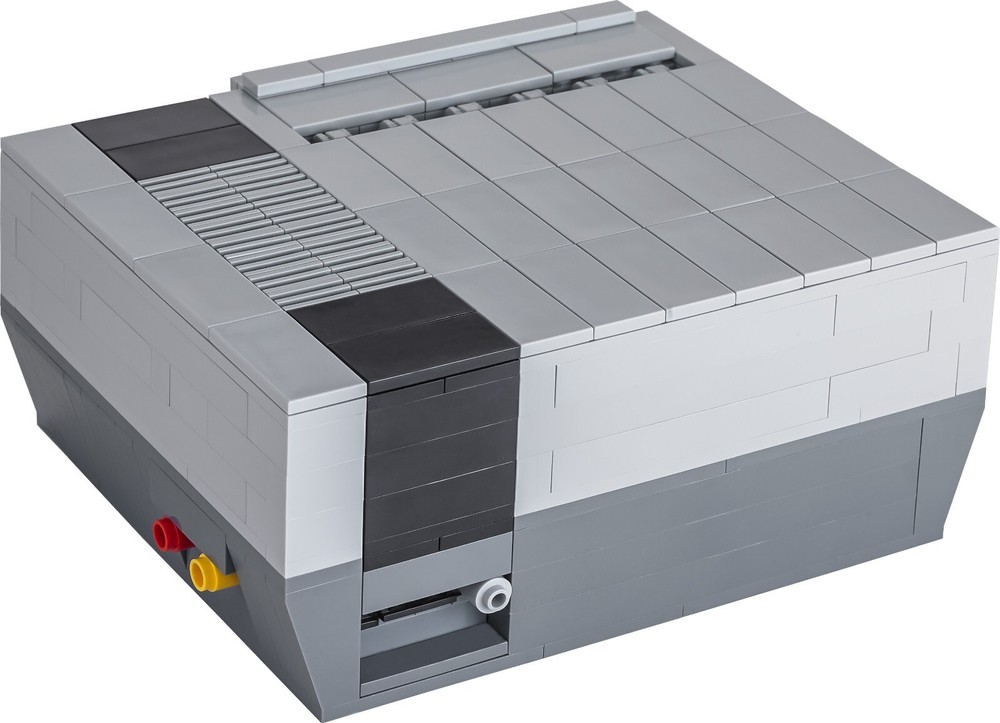 NES Lego-Compatible Raspberry Pi Case (307 Bricks) + 2 Controllers