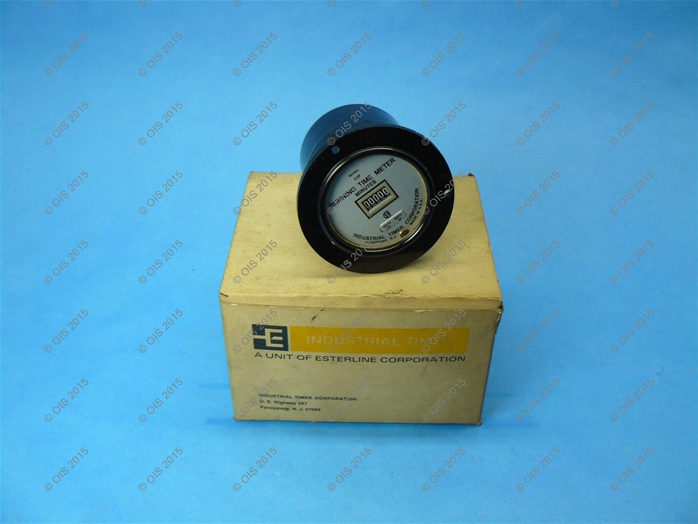 ITC Industrial Timer Corp C2F Running Elapsed Time Meter 120 VAC New