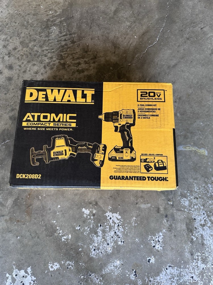 DeWalt DCK208D2 20V Max Lithium-Ion Cordless 2-Tool Combination Kit