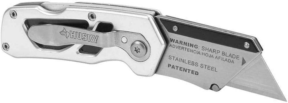 Folding Sure-Grip Lo Ba Utility Knife w/ Single Disposable Blade