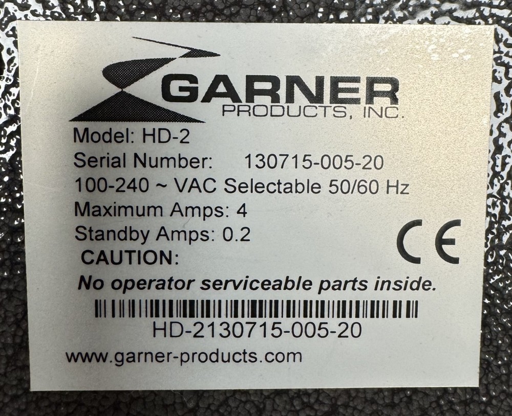 Garner HD-2 Data Eliminator Hard Drive Degausser