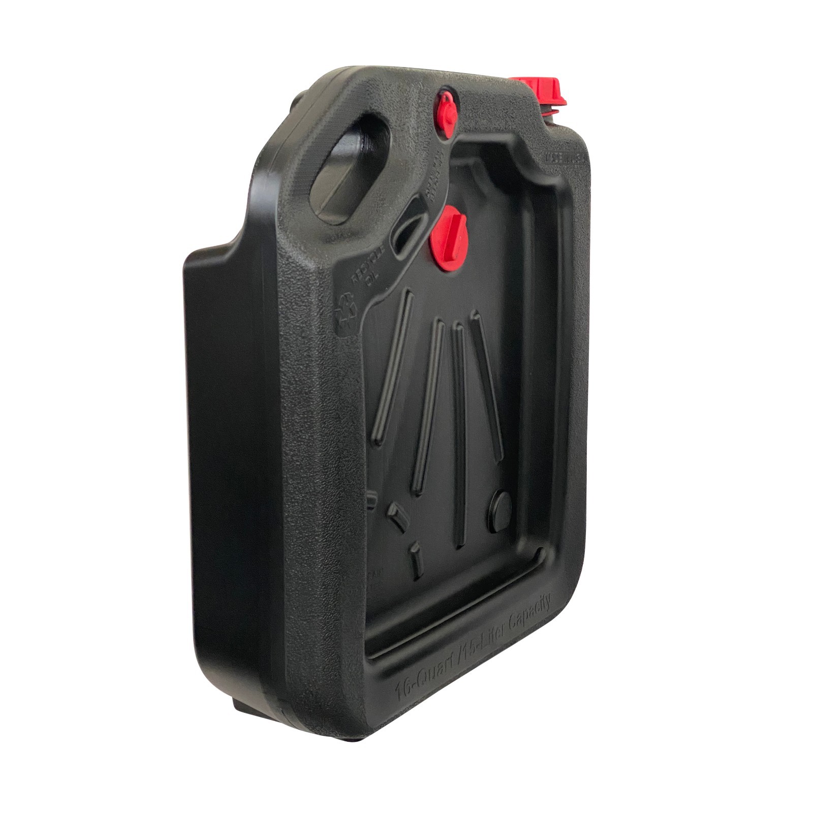 16 Quart Oil Drain Pan Leak-Proof Large Capacity Oil Change Container for Cars