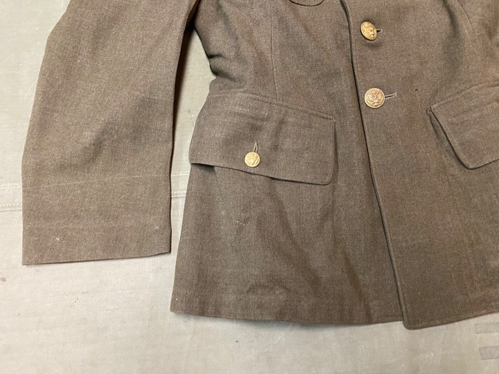 ORIGINAL WWII US ARMY M1938 CLASS A DRESS JACKET-SIZE 36S XSMALL SMALL