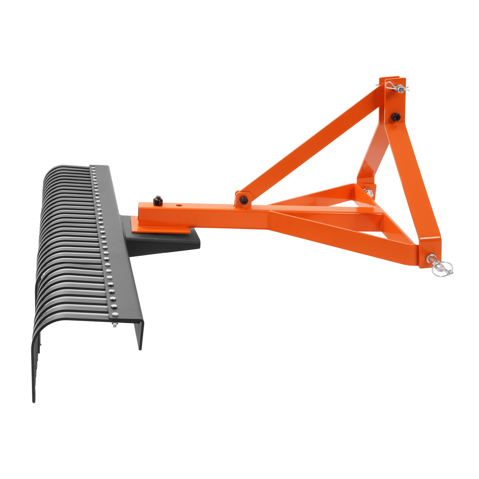 Garden Tool 60" 5 FT 3-Point Landscape Rock Rake For CAT 1 Tractor Grass Comb