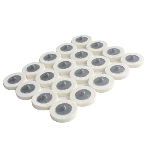 20 Pcs Surface Conditioning Quick Change Compressed Wool Felt Buffing Discs,