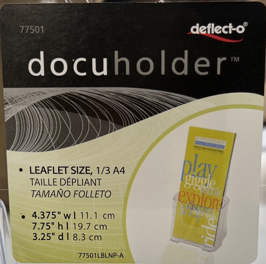 deflecto 77501 Leaflet Size Clear DocuHolder
