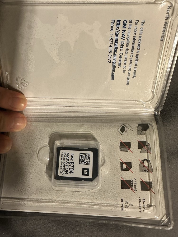 Genuine GM Navigation Data Card 84528704