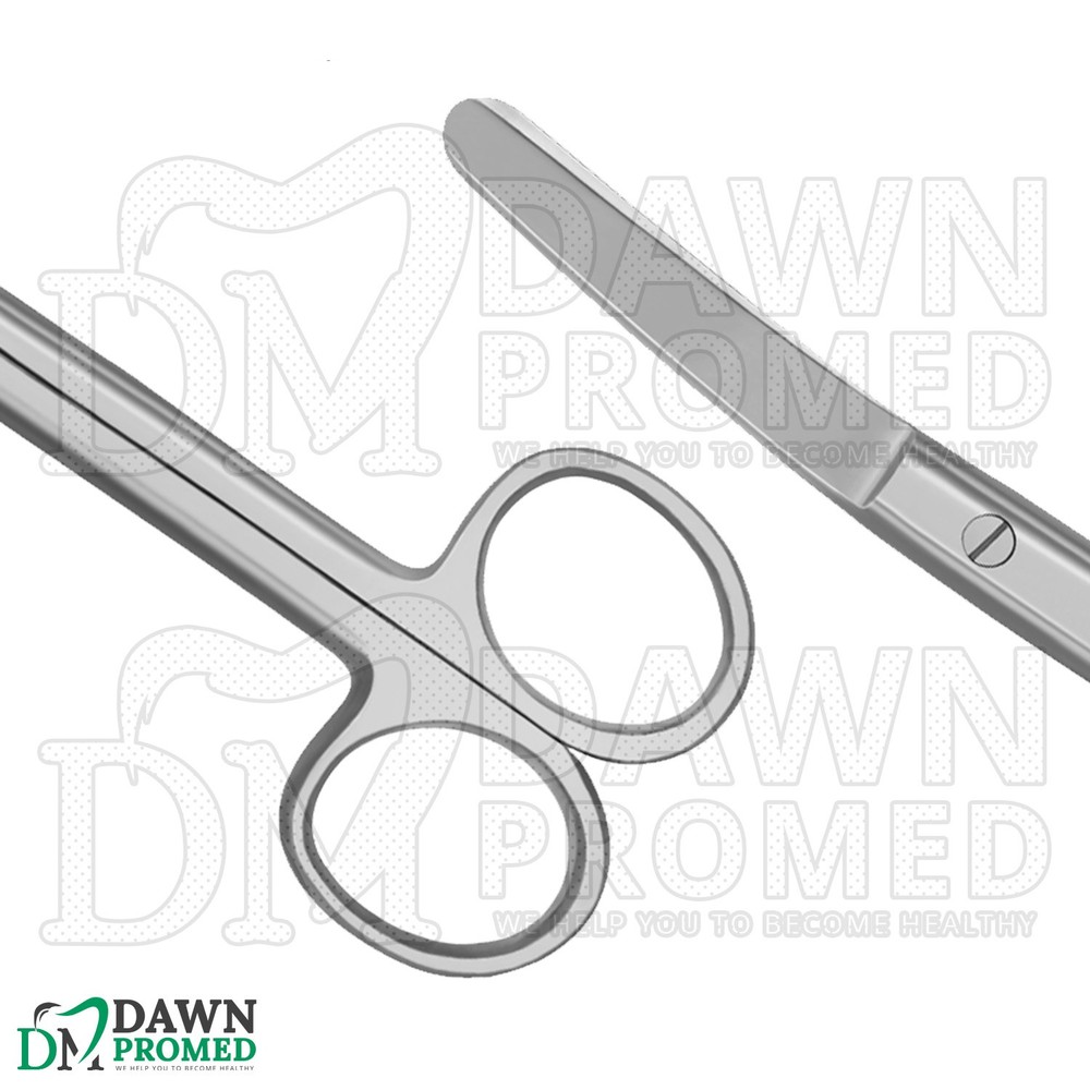 Operating Scissors 4.5" Curved Blunt Blunt Round Pattern Surgical Instruments