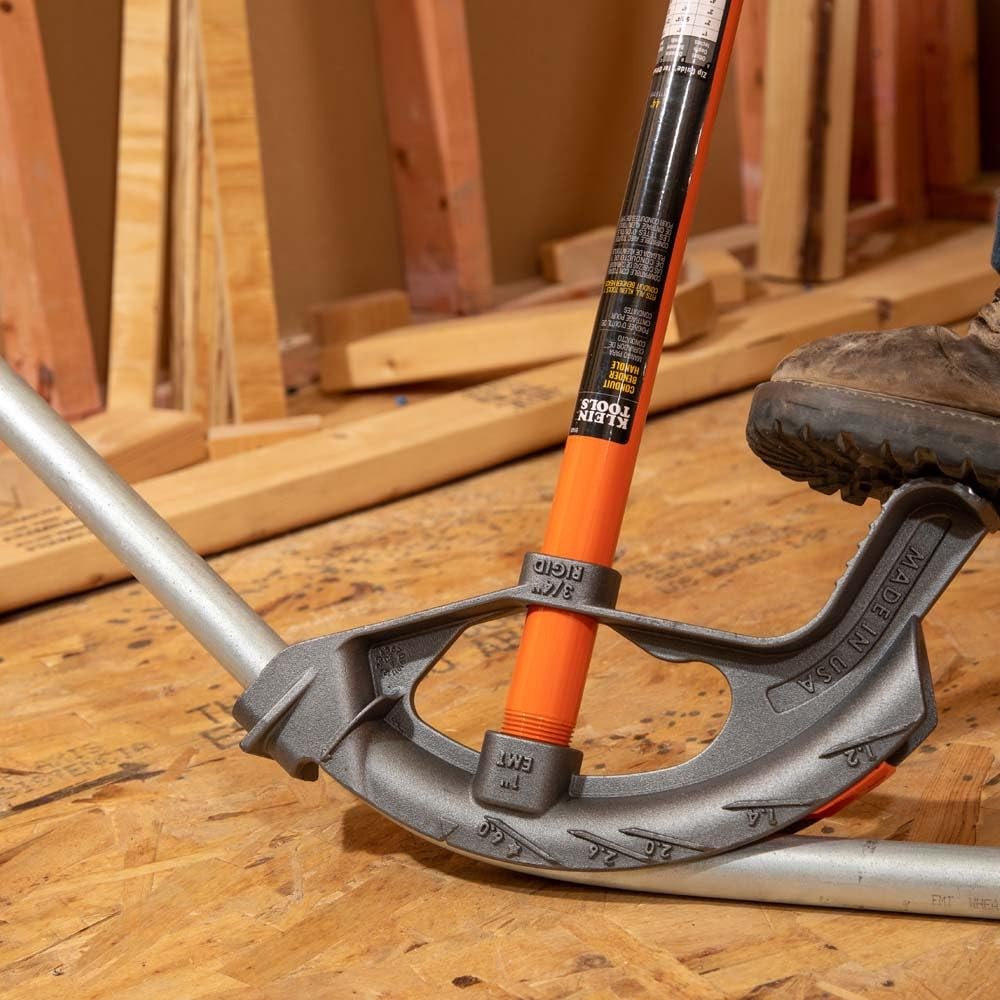 Klein Tools 1 Inch Conduit Bender With Angle Setter For Accurate Bends