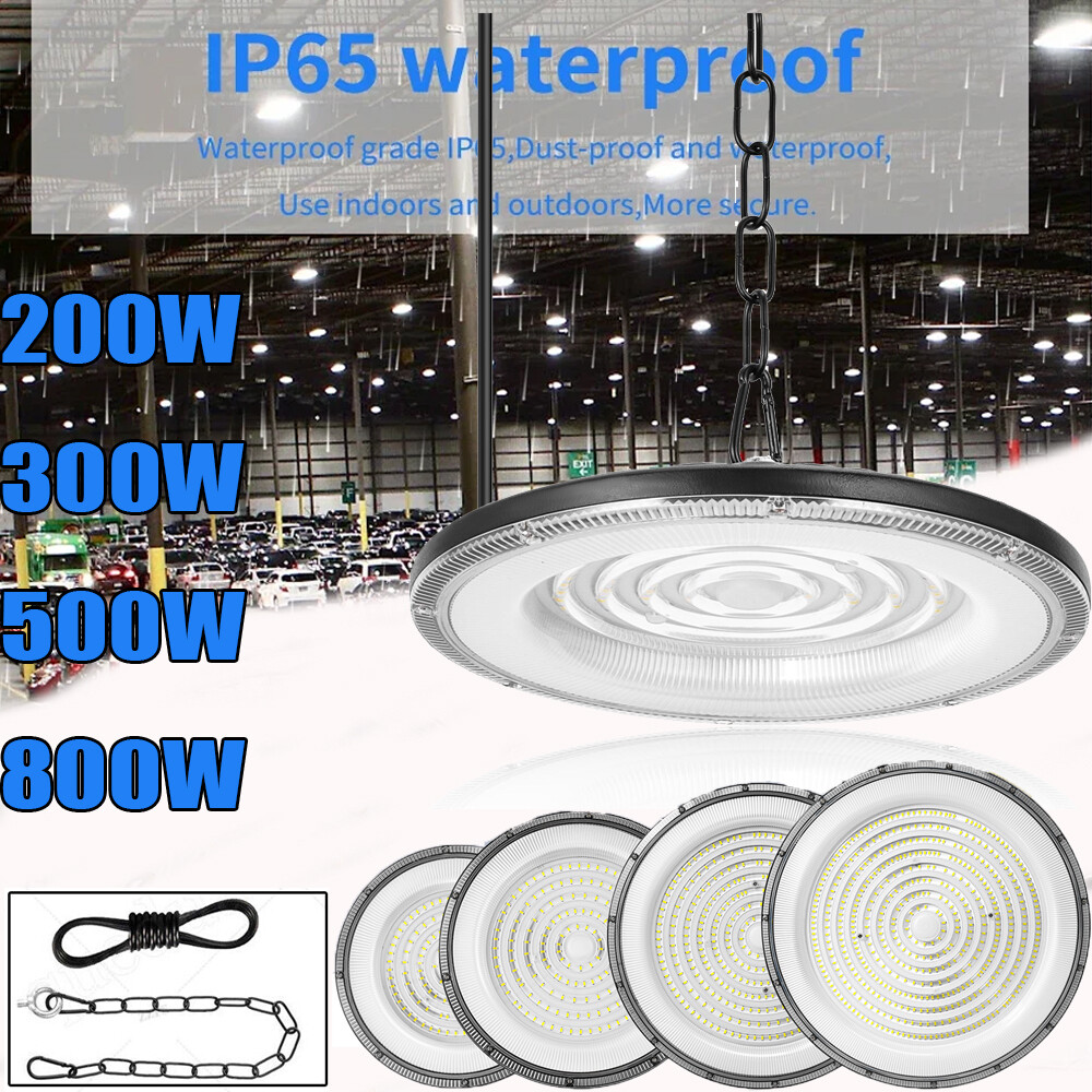 800W UFO LED High Bay Light Shop Lights Warehouse Commercial Lighting Lamp Watt