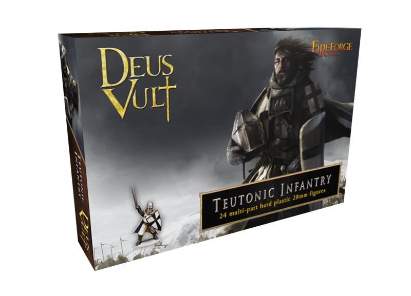 FIREFORGE GAMES DVMO03-BS (FFG005) TEUTONIC INFANTRY 28 MULTI-PART 28mm FIGURES
