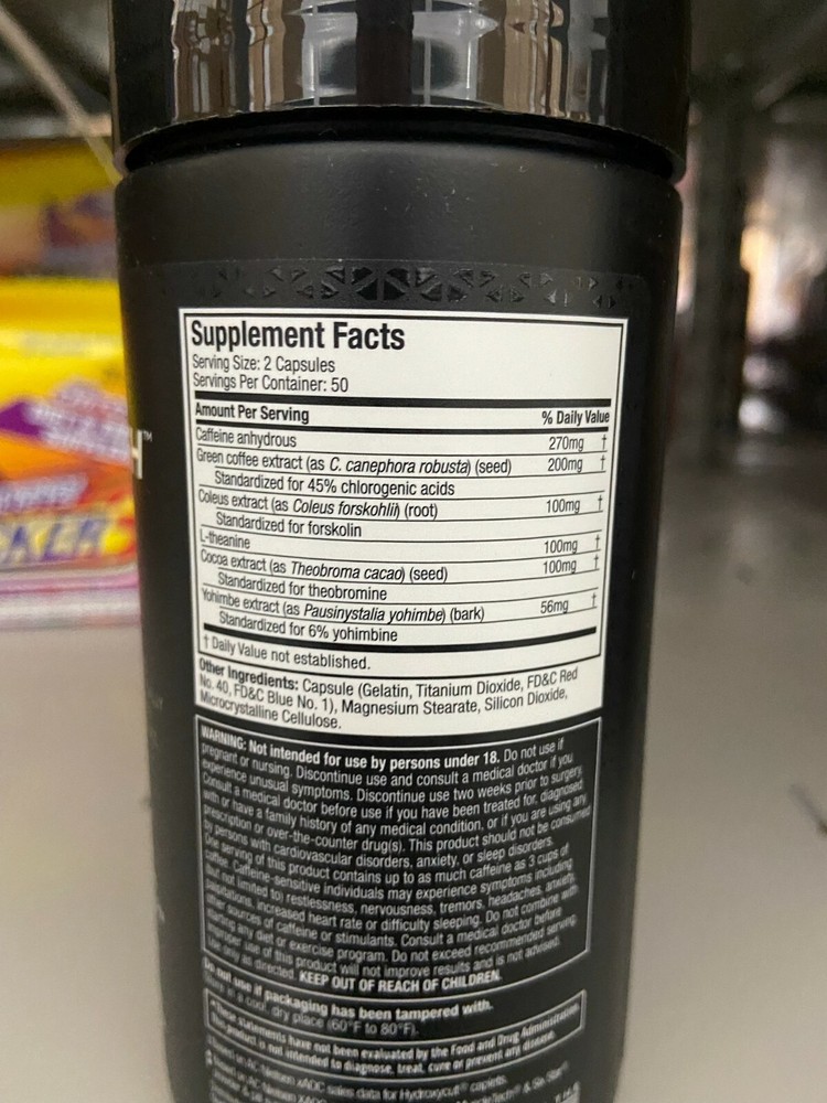 MuscleTech Hydroxycut Hardcore Elite 100ct. 4 Pack Free Fast USPS Priority Ship
