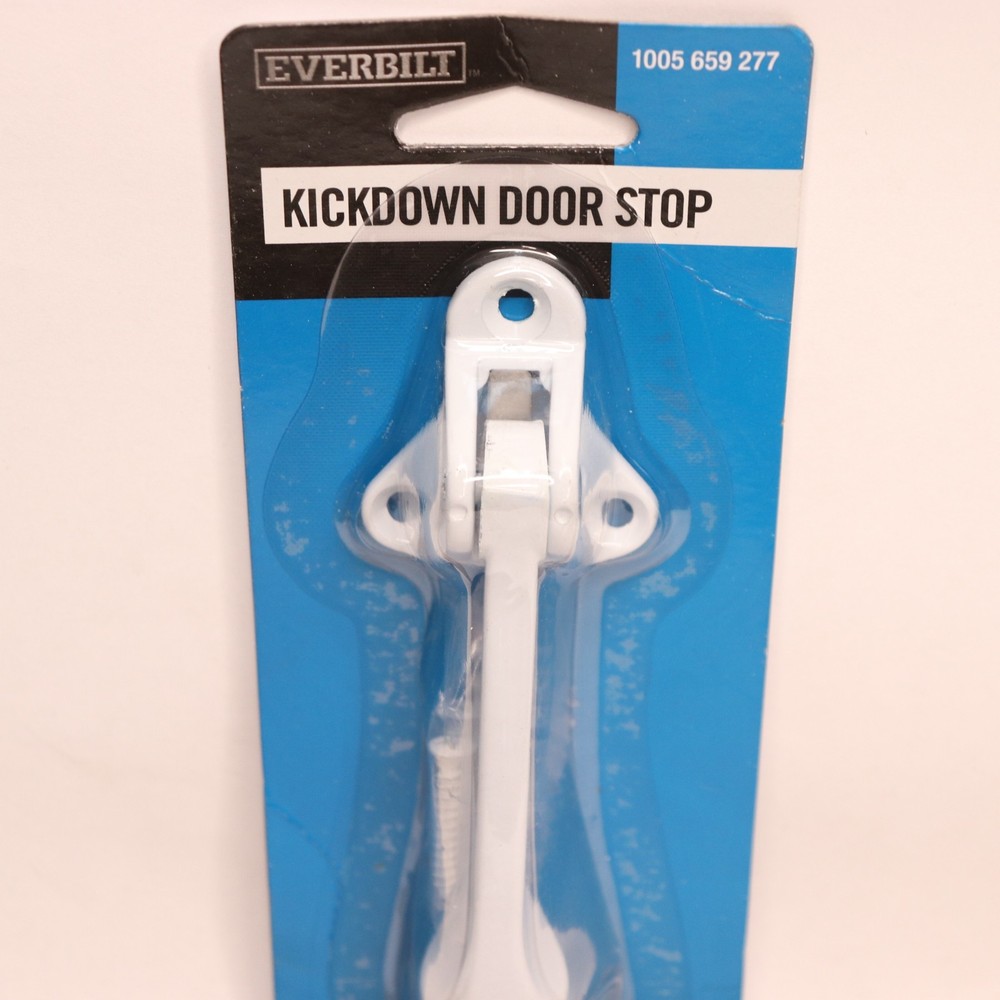 Everbilt Kickdown Door Stop White 1005659277