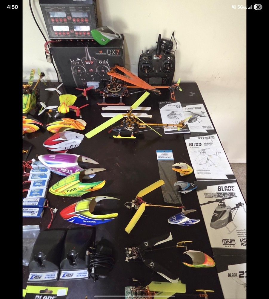 Blade RC helicopters used