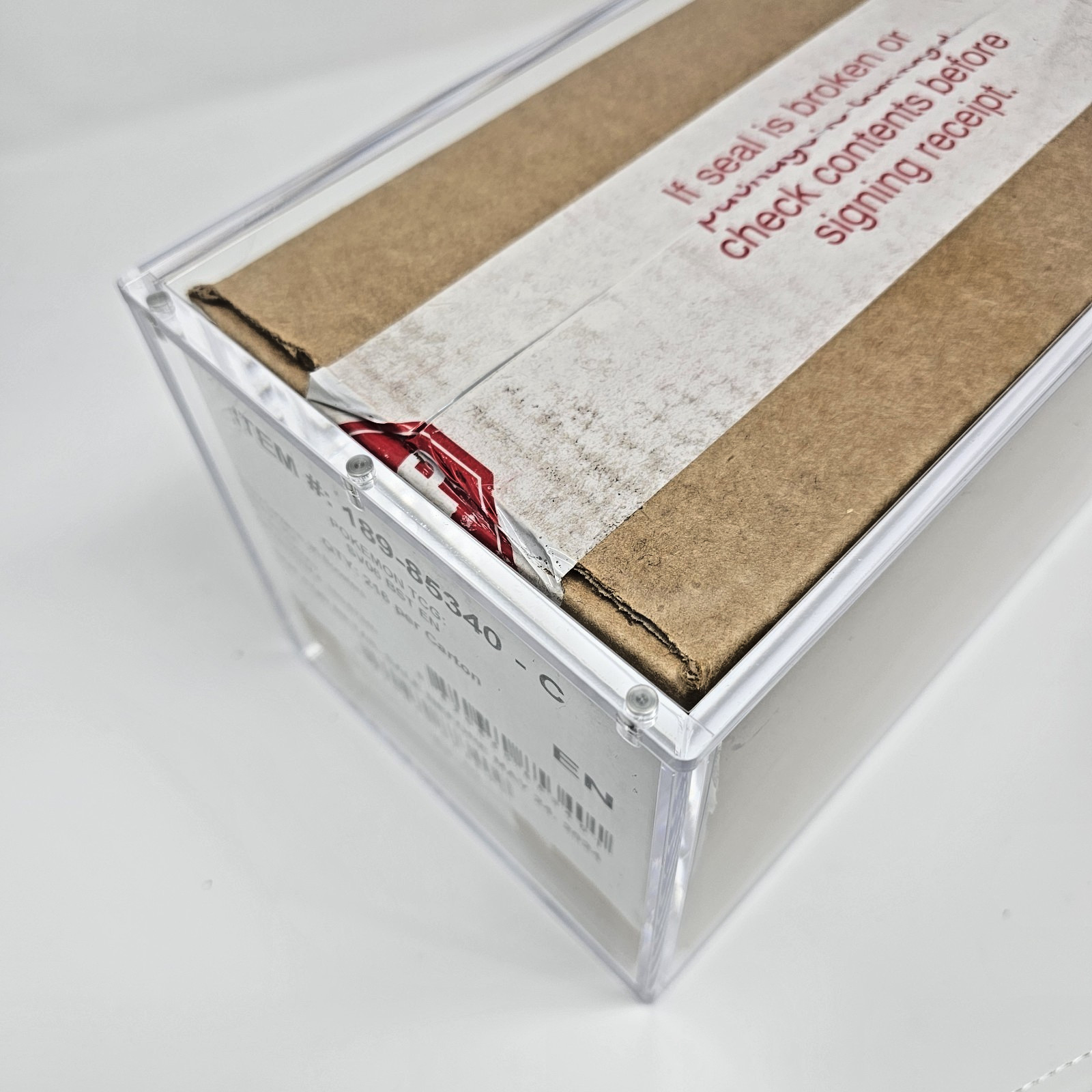 Pokemon Sealed Booster Box Case 6-Box Acrylic Magnetic Case SWSH And Older