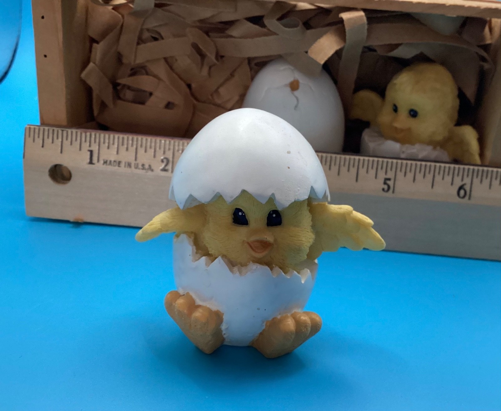 Vintage 1984 Critter Littles Baby Chick Figurine Egg Hatchling for Easter NIB