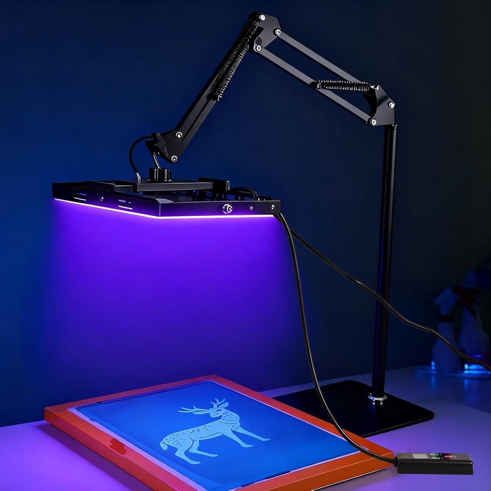 100W LED Exposure Unit for Screen Printing, UV Screen Printing Light with Adjust