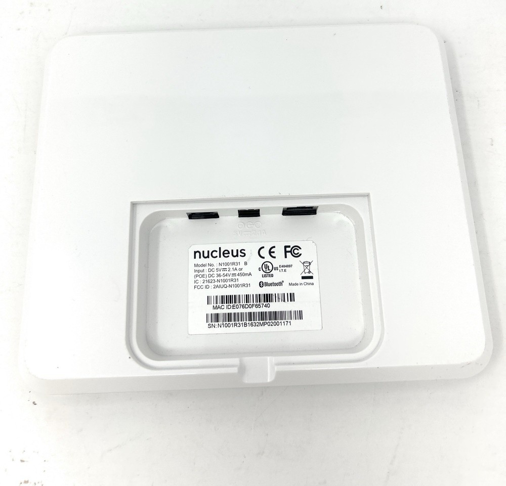 Nucleus Anywhere Intercom N1001R31 Untested (No wall mount/bracket-PoE)