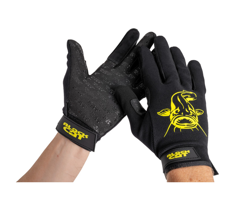 Black Cat Gripper Gloves