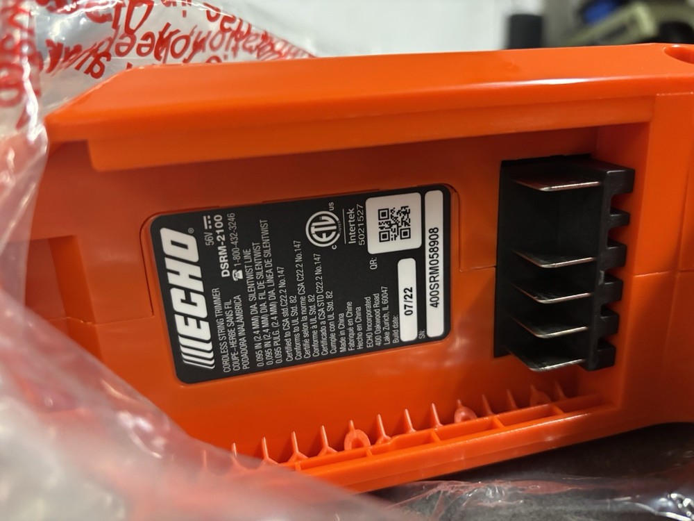 ECHO DSRM-2100 56V straight-shaft string trimmer (Tool Only) No Handle