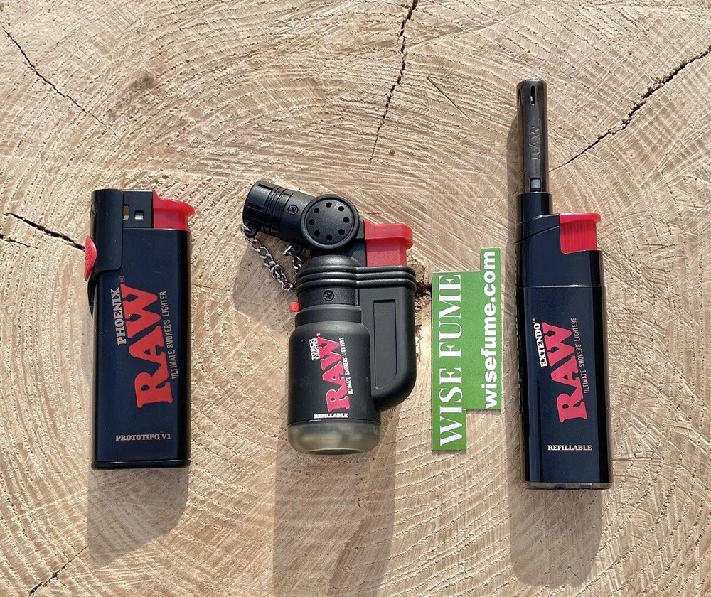 RAW Classic PEACEMAKER Size Pre-Rolled Cone +Raw Torch Phoenix Extendo Lighter