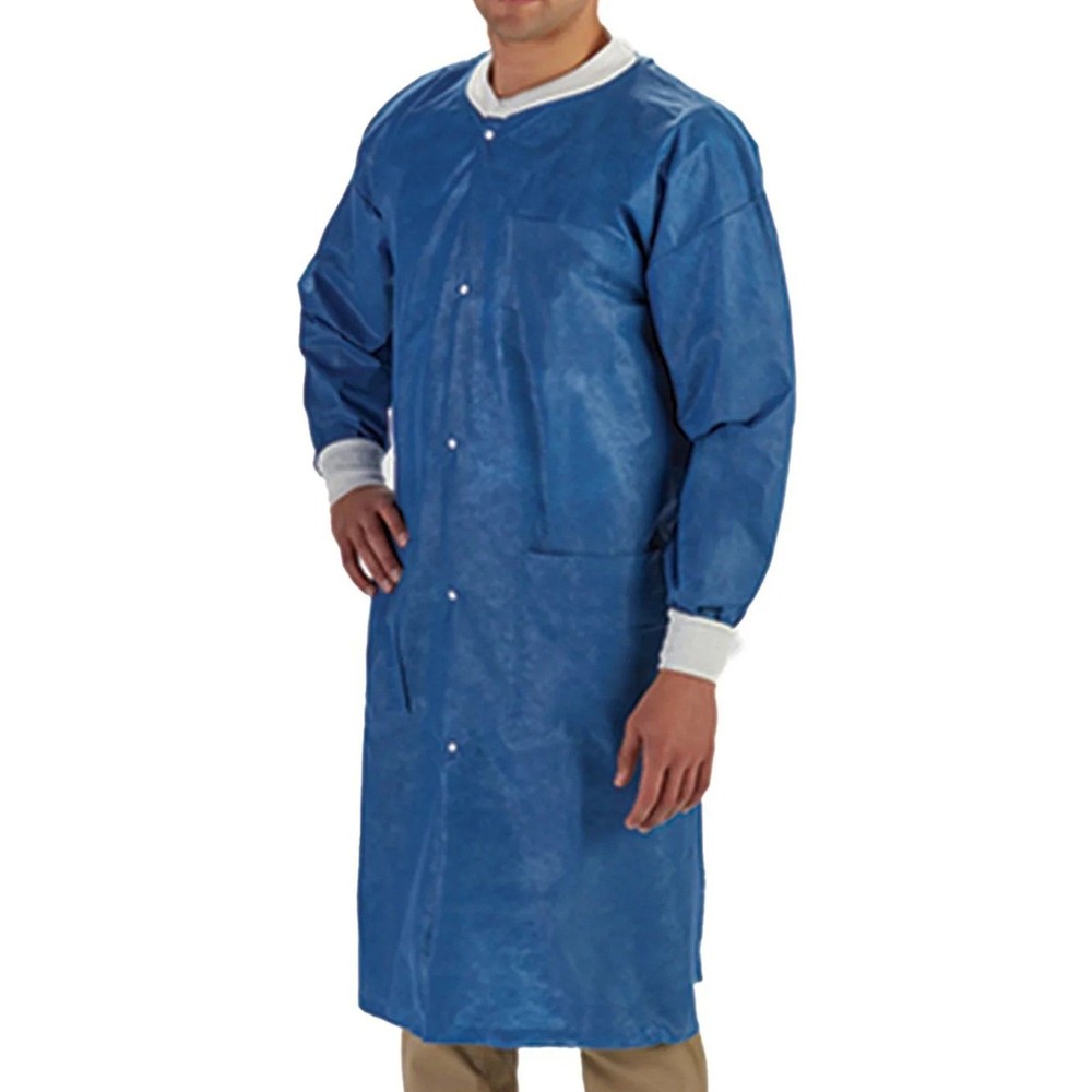 LabMates Lab Coat, Large, Blue (CS/50)