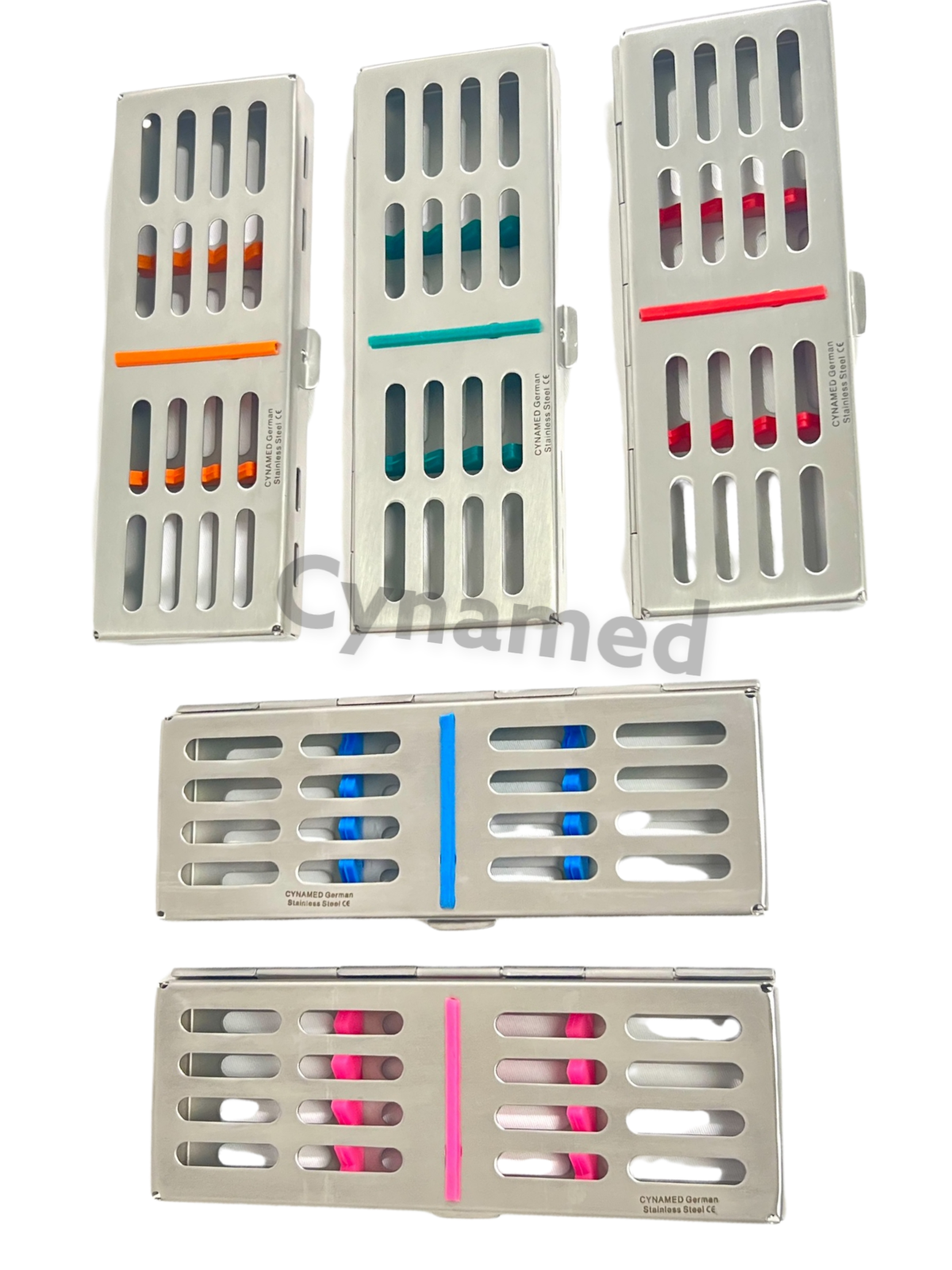 PREMIUM DENTAL AUTOCLAVE STERILIZATION CASSETTE RACK BOX TRAY FOR 5 INSTRUMENTS