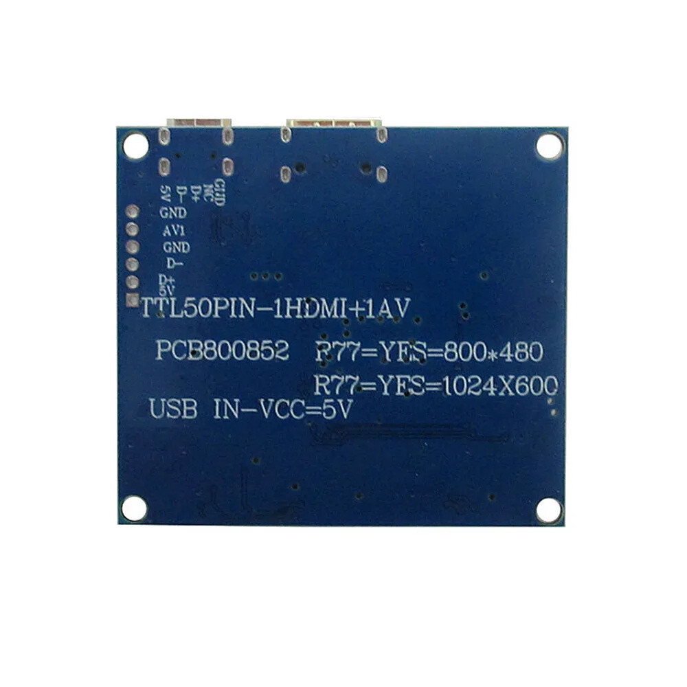 7 Inch 1024*600 Screen Display + Driver Control Board Mini HDMI-Compatibl
