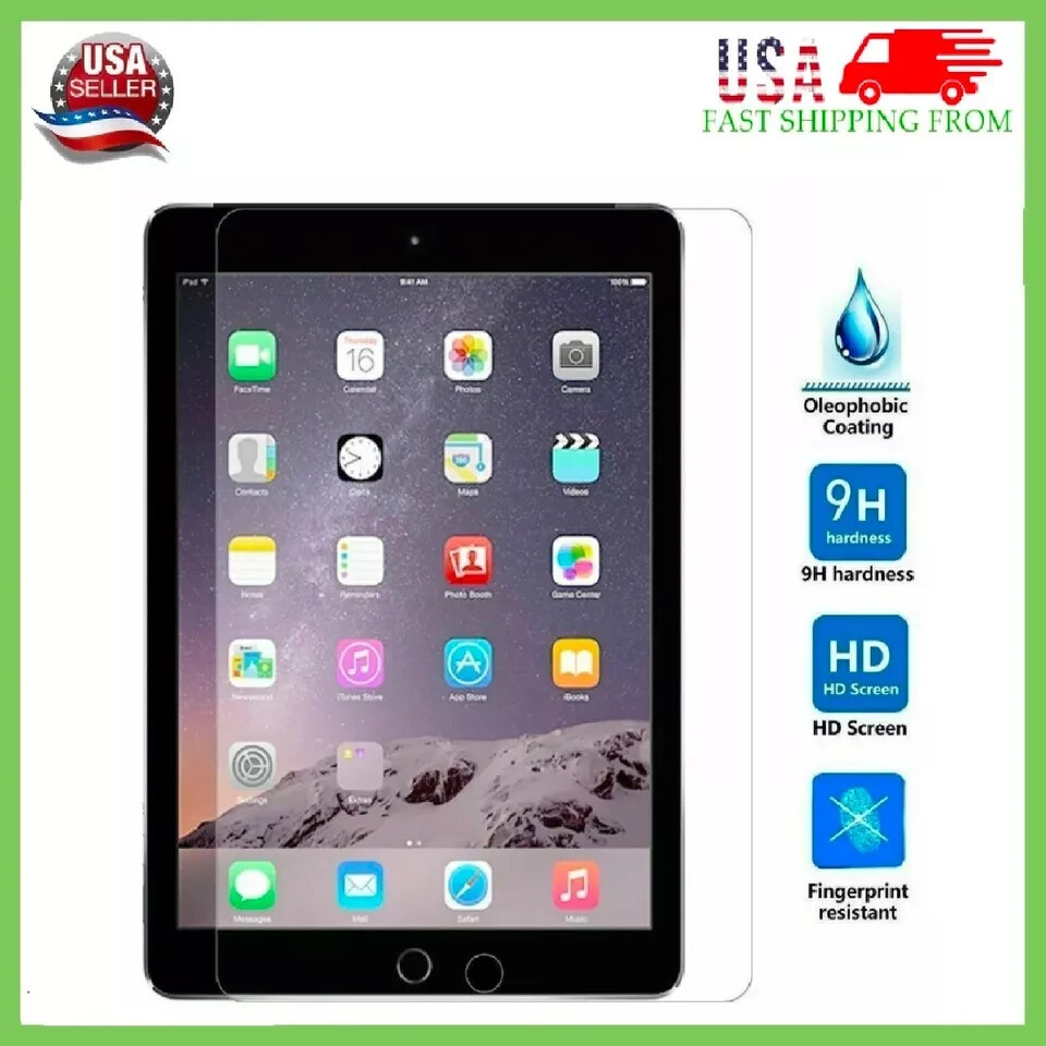 [5-Packs] HD Tempered GLASS Screen Protector for Apple iPad 5th & 6th Generation