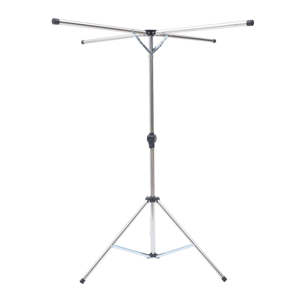 Portable Tripod Clothes Drying Rack - Foldable Metal Stand for Easy Use