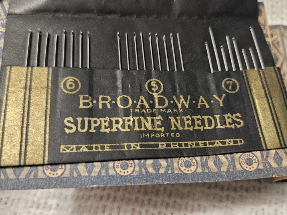 1920s Broadway Imported Needle Assortment with Original Envelope & Most Contents