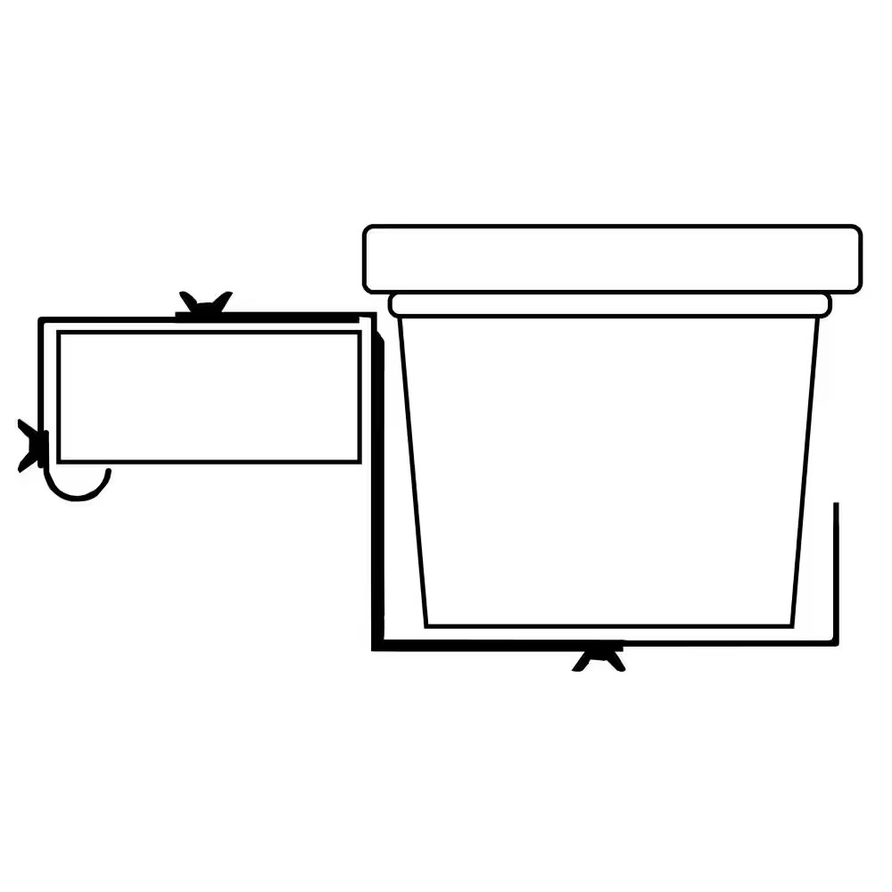 Adjustable Window Planter Box Single Metal Bracket