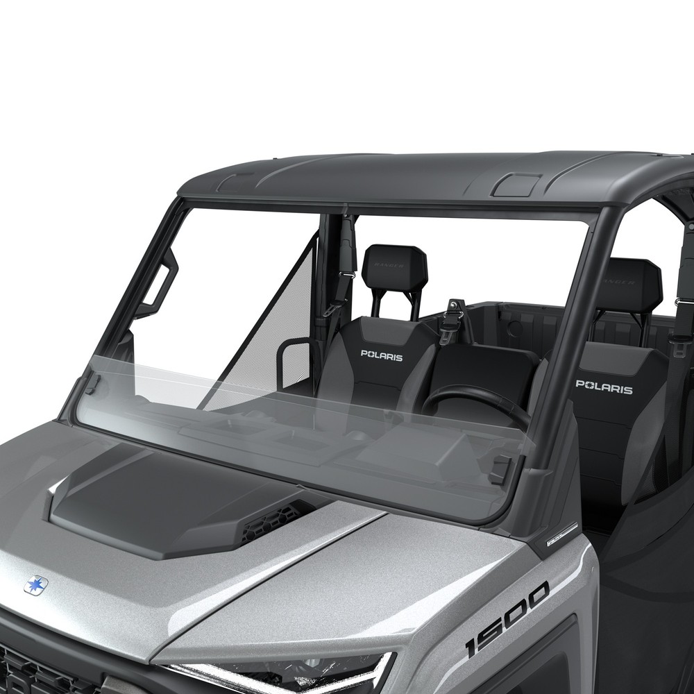 Polaris Lock & Ride Half Front Windshield, Hard Coat Polycarbonate