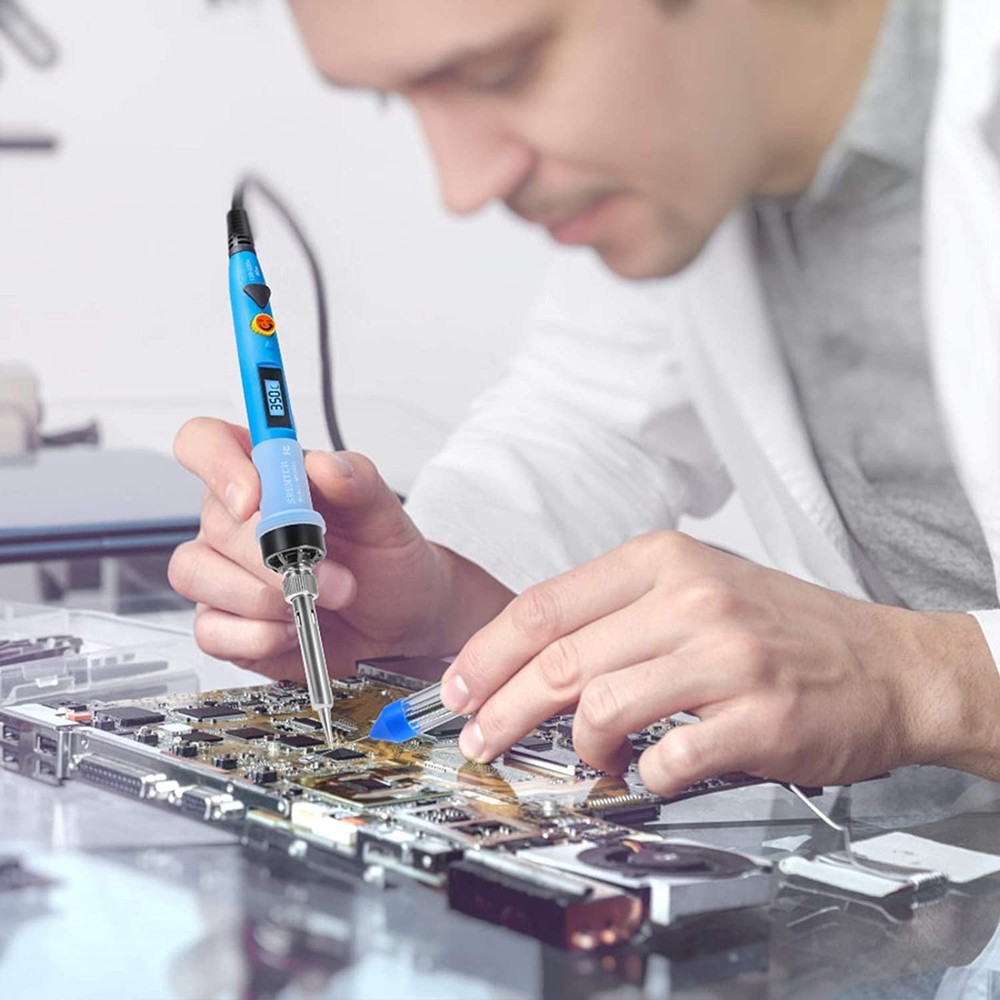 SREMTCH 80W Digital Soldering Iron Kit LCD Adjustable Temperature Welding Tool