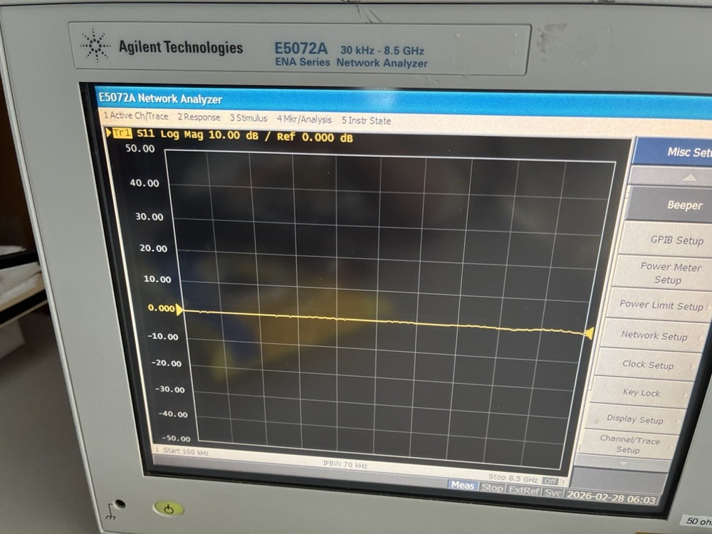 Keysight (Agilent), E5072A ENA Network Analyzer 30khz-8.5Ghz
