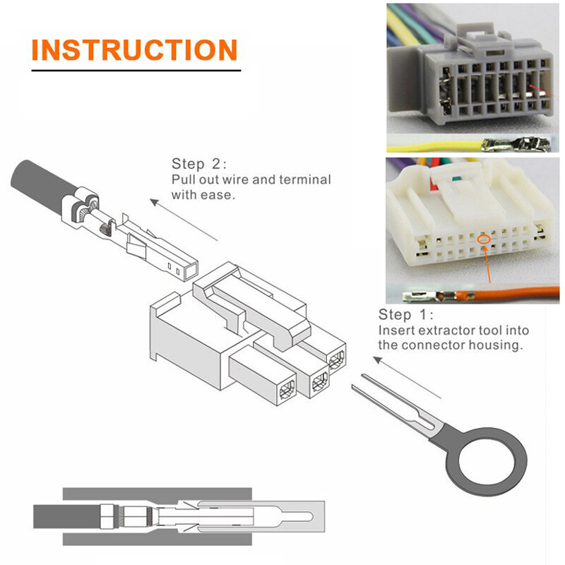 Car Terminal Removal Tool Electrical Wire Plug Connector Pin Extractor Kit A X52